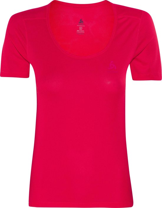 Odlo Cubic Crew Neck Shirt Dames bittersweet Maat XS bol