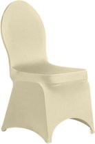 Cover Up Stoelhoes Stretch - Model Stackchair - Ecru
