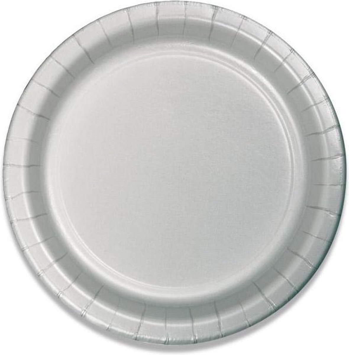 Bordjes shimmering zilver 8 stuks