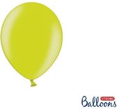 Strong Ballonnen 12cm - Metallic Lime groen - 100 stuks