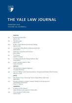 Yale Law Journal: Volume 125, Number 4 - February 2016