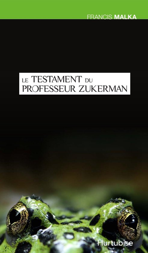 Le testament du professeur Zukerman - cover