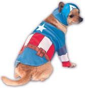 Captain America™ hondenkostuum - Verkleedattribuut - Large