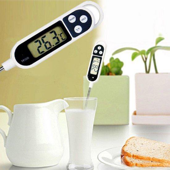 Multifunctionele Digitale Voedselthermometer - Keukenthermometer - BBQ Thermometer - Vleesthermometer - Vloeistofthermometer- Kern Thermometer -  Vlees Vis Voedsel - Inclusief batterij - ThermoCooking