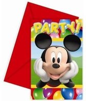 Invitations de fête Mickey Mouse Clubhouse - 6 pièces