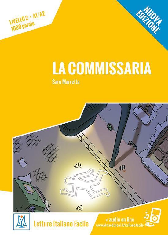 Letture Italiano Facile - La commissaria (A1/A2) libro + MP3 - cover
