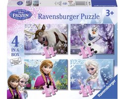 foto van Ravensburger puzzel Disney Frozen -12+16+20+24 stukjes - kinderpuzzel