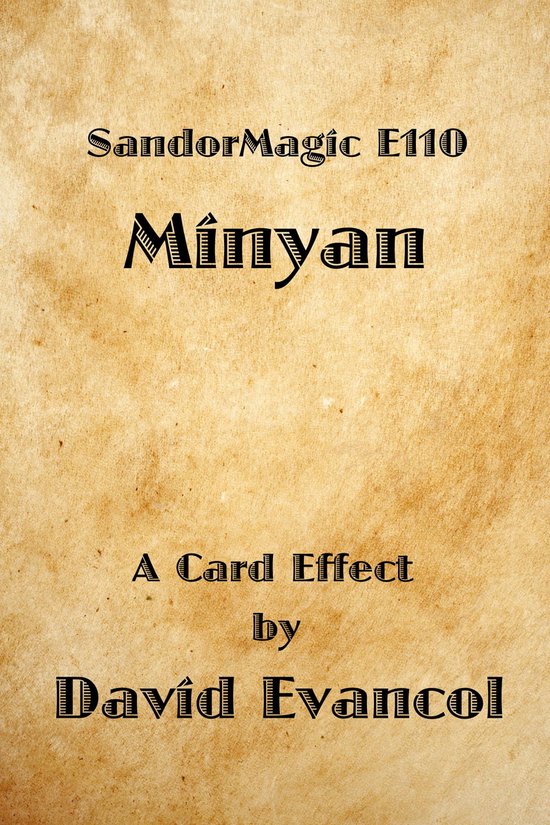 SandorMagic E110: Minyan - cover