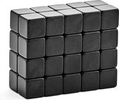 Brute Strength - Super sterke magneten - Vierkant - 10 x 10 x 10 mm - 40 stuks | Zwart - Neodymium magneet sterk - Voor koelkast - whiteboard