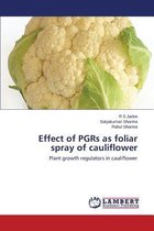 Effect of PGRs as foliar spray of cauliflower