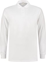 Tricorp 202005 Poloshirt UV Block Cooldry Lange Mouw Wit maat XS