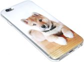 Lief honden siliconen hoesje Geschikt voor iPhone 6(S) Plus