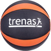 Trenas - Pro Medicijnbal - Medicine bal - Rubber - 1.5 kg - Zwart-Oranje