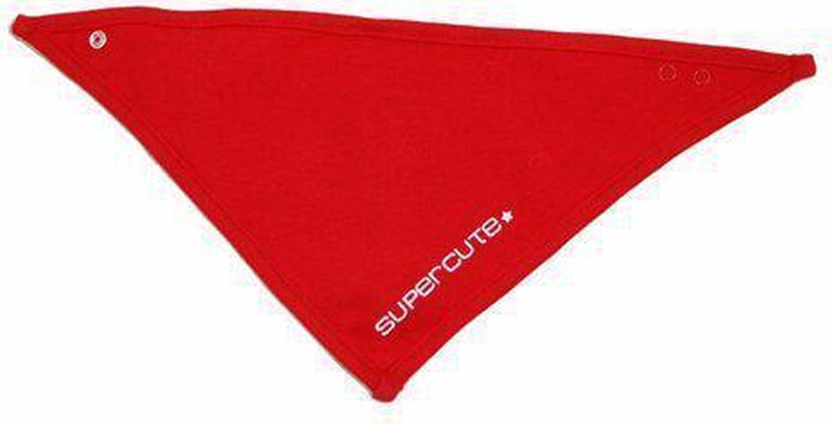 Goedkoopste Bandana Dubbezijdig driekhoek Slabbetje - rood