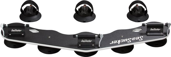 Seasucker Bomber fietsendrager - voor drie fietsen - met krachtige zuignappen - zwart