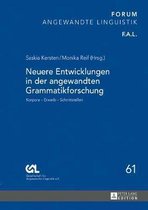Forum Angewandte Linguistik - F.A.L.- Neuere Entwicklungen in der angewandten Grammatikforschung