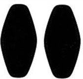 Restyle Strijkbaar Elleboogstukken Suedine GEEN SUEDE Zwart  -  95 x 185 mm