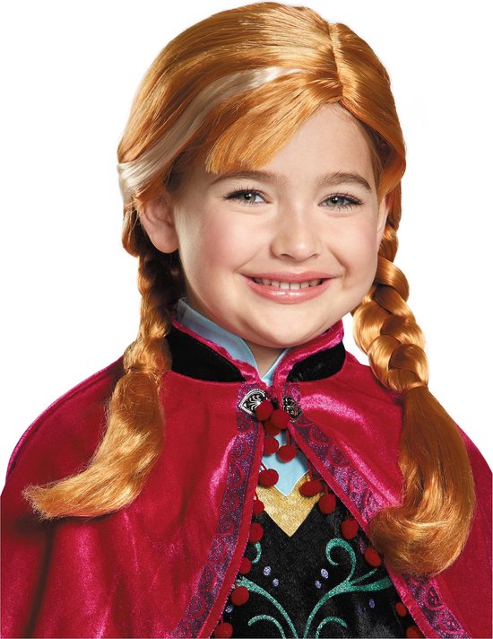 Smiffys - Disney Frozen Anna Pruik Kinderen - Koperkleurig