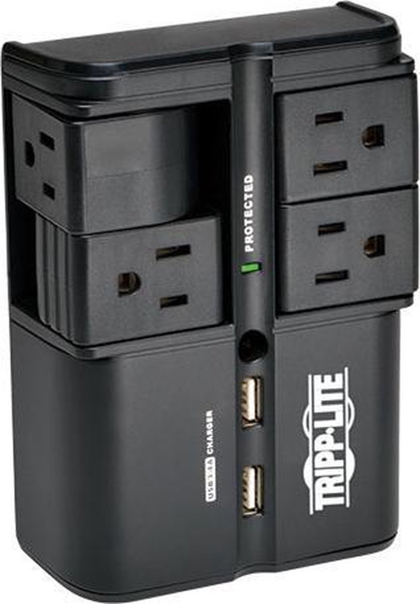 Tripp Lite SK40RUSBB Overspanningsbeveiliging 4 AC-uitgang(en) 120 V Zwart