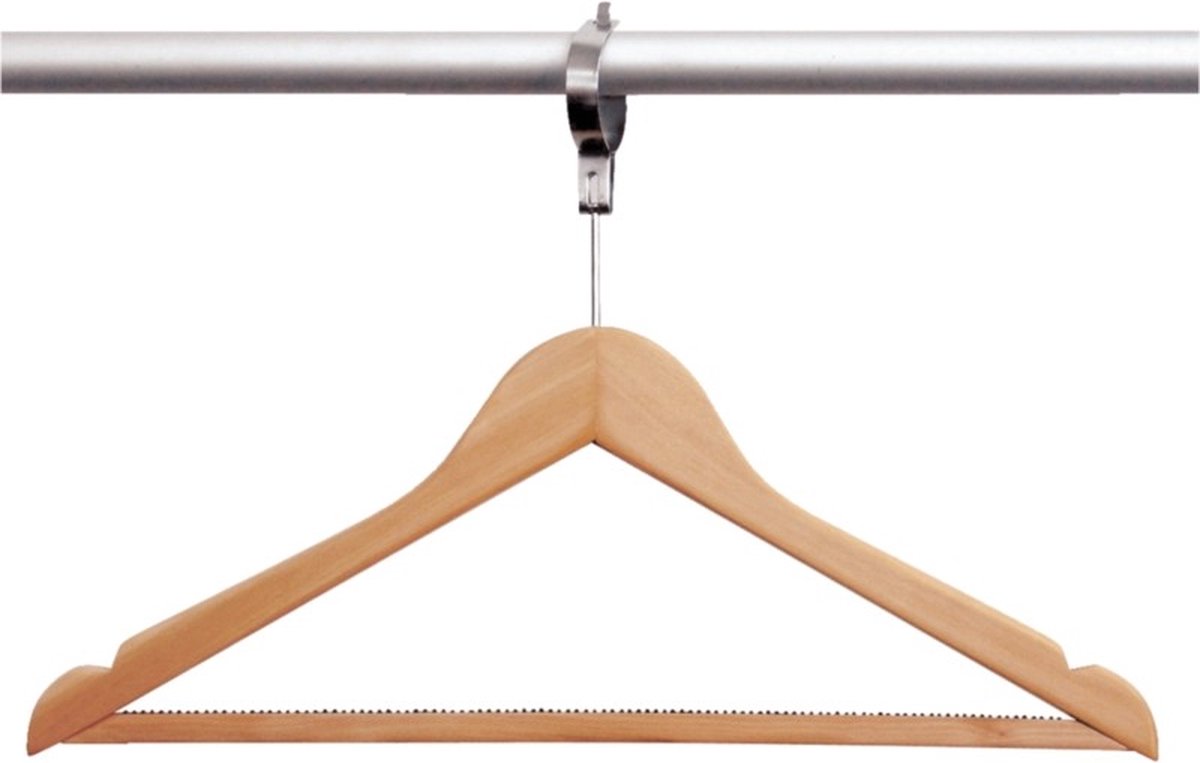 Bolero houten anti-diefstal garderobehanger