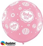 Qualatex - Ballonnen Baby Girl (2 stuks)