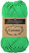 SCHEEPJES CATONA 389 APPLE GREEN. PAK MET 9 BOLLEN a 50 GRAM. KL.NUM. 5