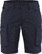 Blaklader Dames Service Short met stretch 7149-1845 - Donker marineblauw/Zwart - C36