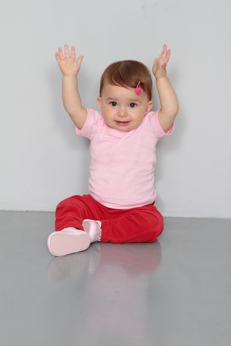 JHK Baby t-shirtjes in pink maat 2 jaar - set van 5 stuks