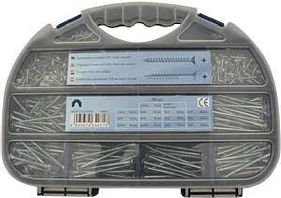 Q200 torx spaanplaatschroeven assortiment 780 delig in koffer | bol.com