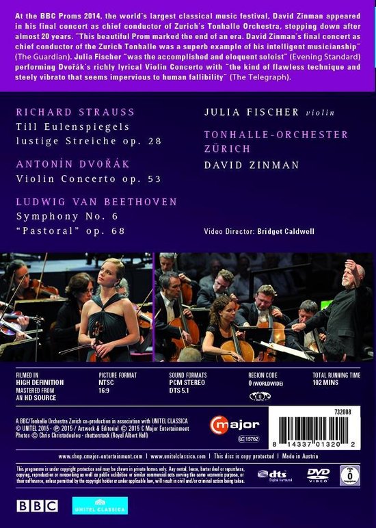 Julia Fischer At The Bbc Proms 2014, David Zinman | Muziek | bol.com