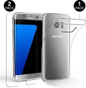 Samsung Galaxy S7 TPU silicone en Glazen Screenprotector Set