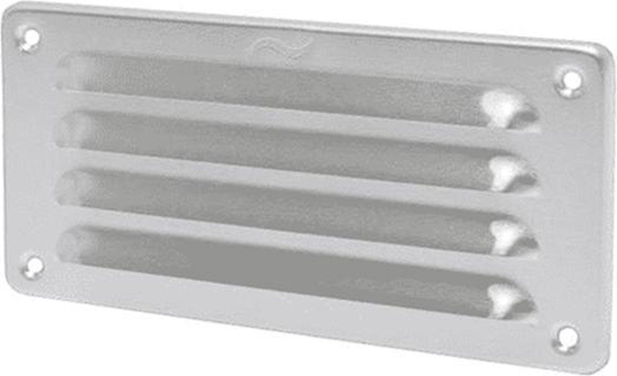 Grille de ventilation réglable IVC Air, grille 22,5 x 15 cm, Inox Inox, extra plat