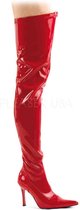 Pleaser Kniehoge laarzen -41 Shoes- US 11 Rood