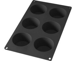foto van Lékué Bakvorm 6 Muffins - Siliconen - Black
