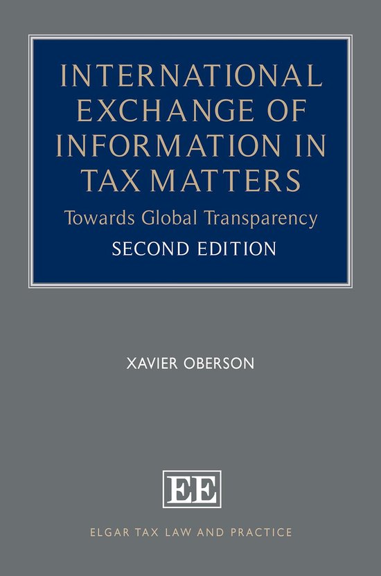 Elgar Tax Law and Practice series - International Exchange o ... - cover