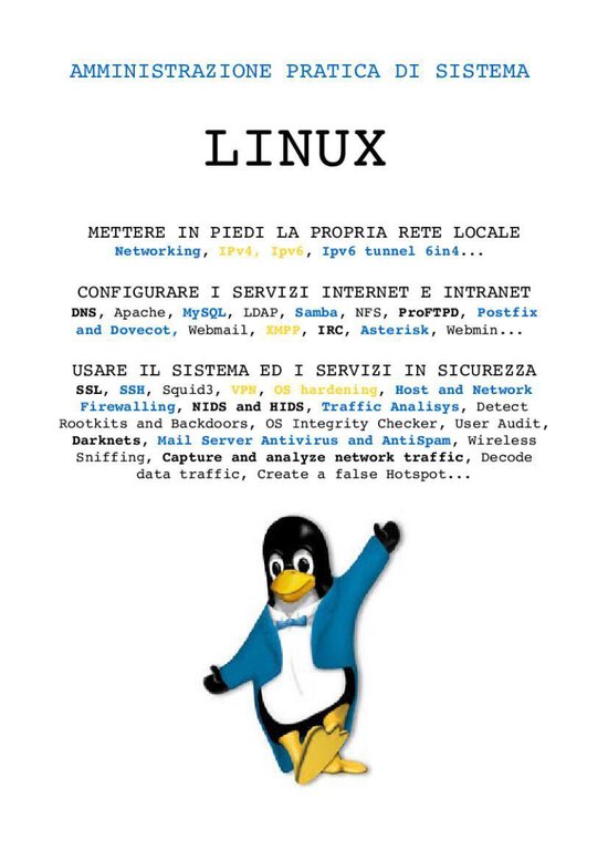 Linux Amministraione Pratica di Sistema - cover