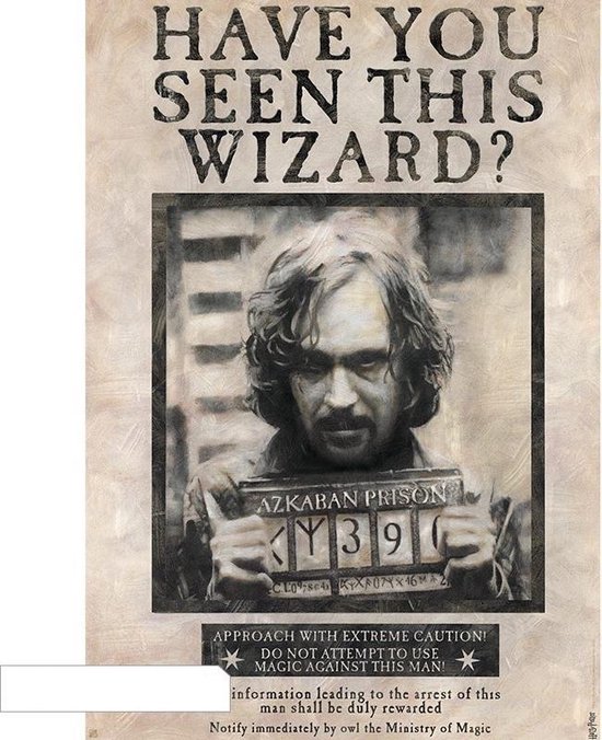 HARRY POTTER - Poster Wanted Sirius Black (98x68)