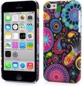 Rubber Coating Hardcase iPhone 5c - Kleurrijk Patroon