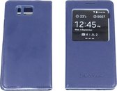 Samsung Galaxy Alpha G850F S view cover case Donker Blauw Dark Blue