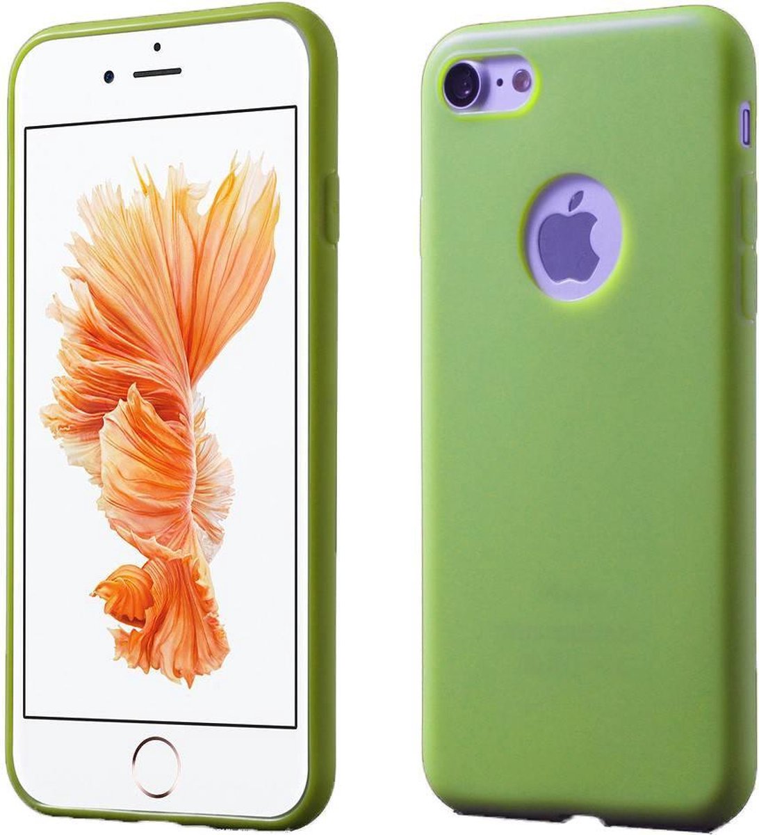 TPU Matte Softcase iPhone 7/8 - Groen
