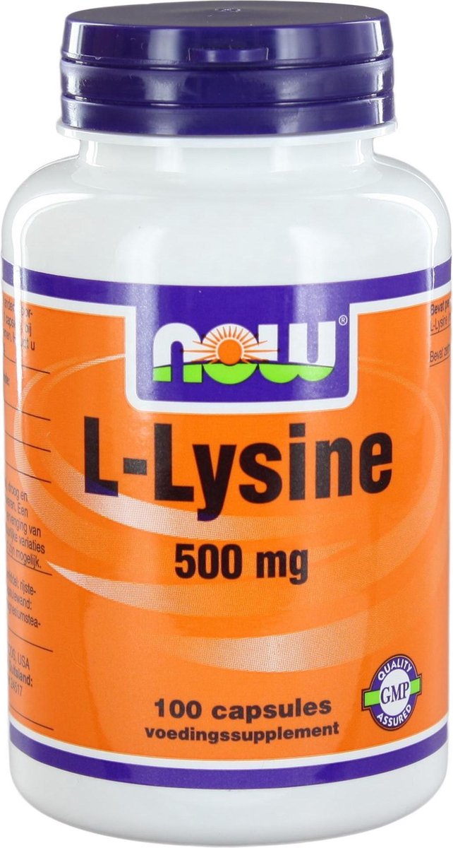 Goedkoopste Now L-Lysine 500 mg Capsules 100 st