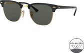 Ray-Ban Clubmaster Metal Gold-coloured Top Black Gepolariseerde Zonnebril  -