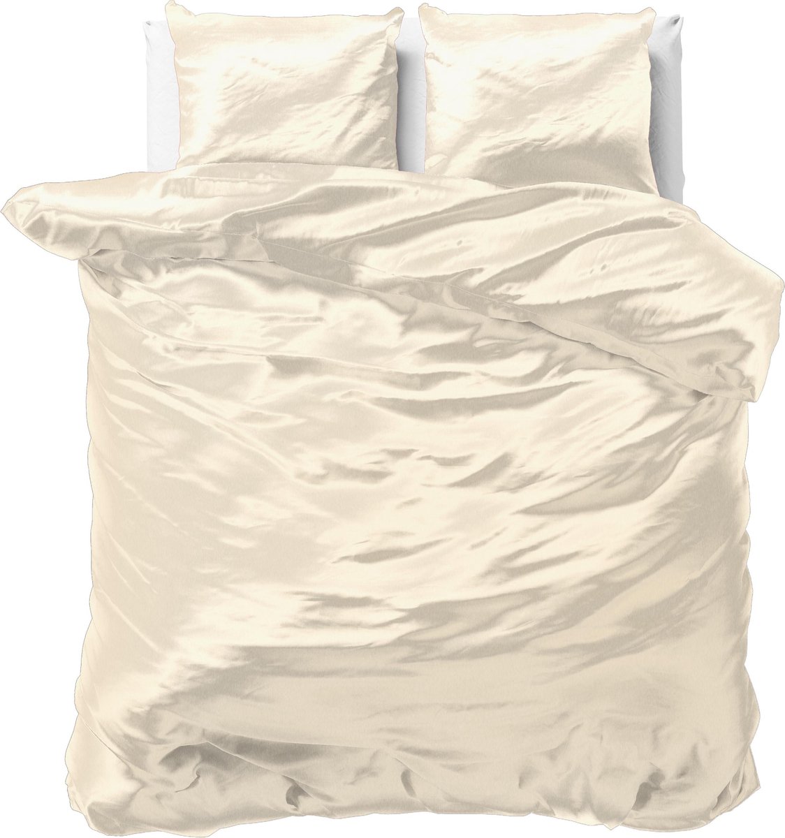 Sleeptime Beauty Skin Care Dekbedovertrek - Tweepersoons- 200x200/220 + 2 kussenslopen 60x70 - Creme