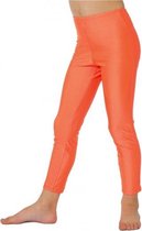 Neon oranje kinder legging 140