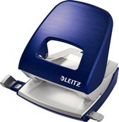 Leitz Style Metalen Kantoor Perforator - Perforeert Tot 30 Vel - Voor Mappen En Ringbanden - Titanium Blauw - Ideaal Voor Thuiskantoor/Thuiswerkplek