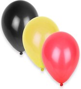 Amscan Ballonnen België Rood/zwart/geel 12 Stuks 28 Cm