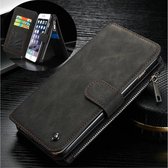 Caseme Leren Flip Wallet iPhone 6(s) - Zwart