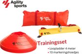 Trainingsset Agility Sports | Loopladder | trainingsladder | Speedladder | Pionnenset | Rood |