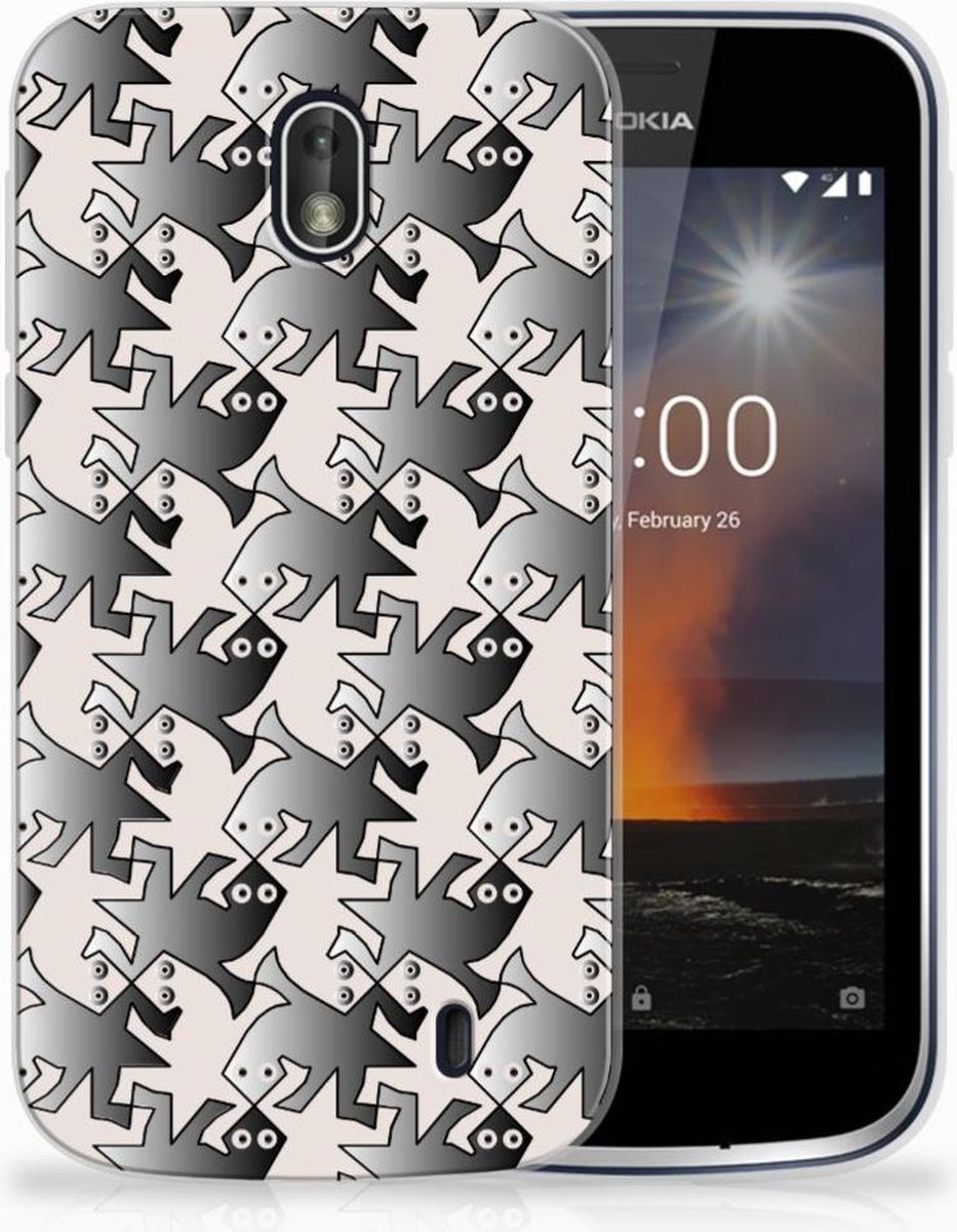 Nokia 1 TPU Hoesje Salamander Grey