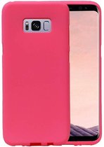 Sand Look TPU Hoesje voor Galaxy S8 + Plus Roze